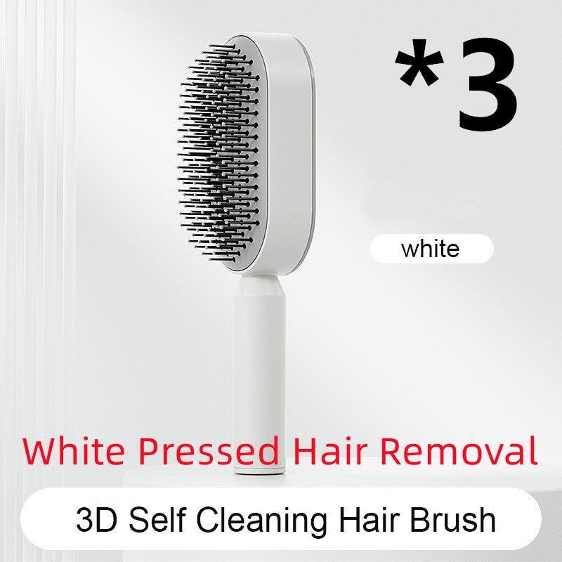 Load image into Gallery viewer, Self Cleaning Hair Brush For Women One-key Cleaning Hair
