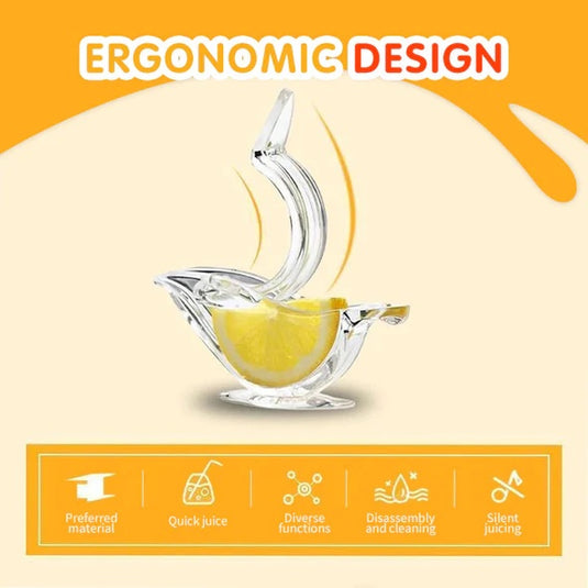 Lemon Juicer Transparent Acrylic Bird Shape Lemon Squeezer