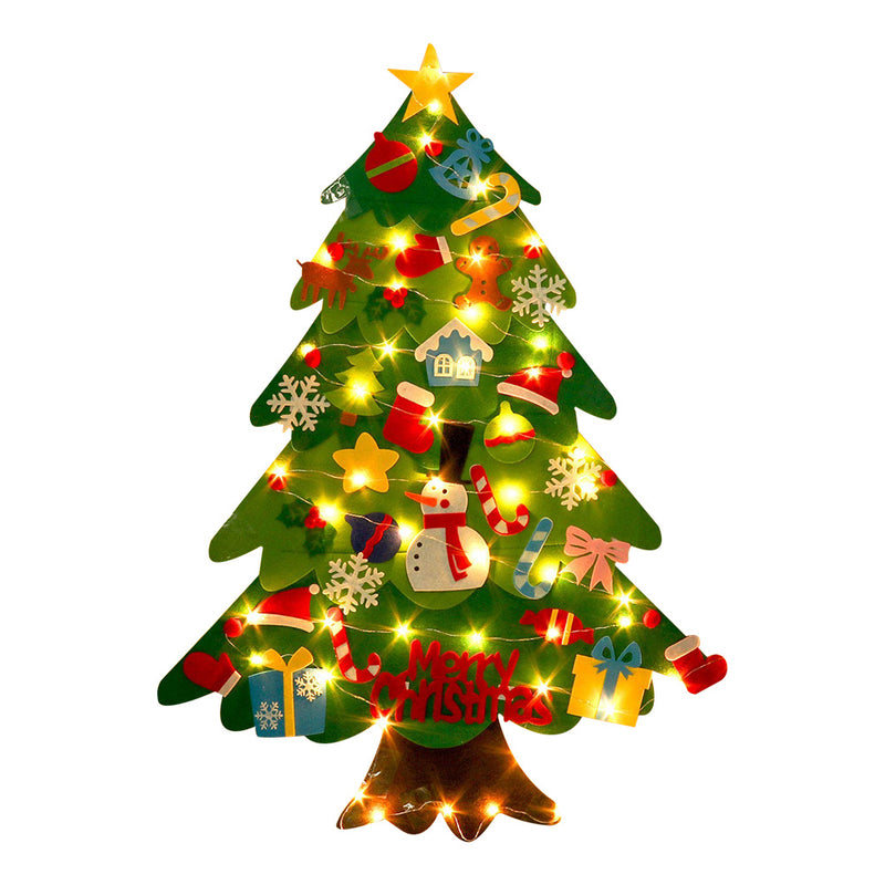 Load image into Gallery viewer, DIY Felt Christmas Tree Christmas Decoration for Home Navidad
