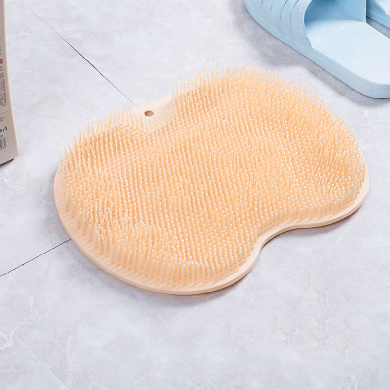 Load image into Gallery viewer, Non-slip Bath Mat Back Massage Brush Silicone Suction Cup Foot Rub Pad
