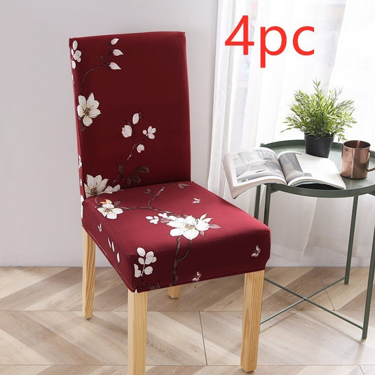 Stretch Elastic Chair Covers For Wedding Dining Room Office Banquet Housse