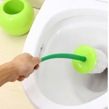 Load image into Gallery viewer, Long Handle Soft Hair Household Toilet Brush Cherry Toilet Brush Set
