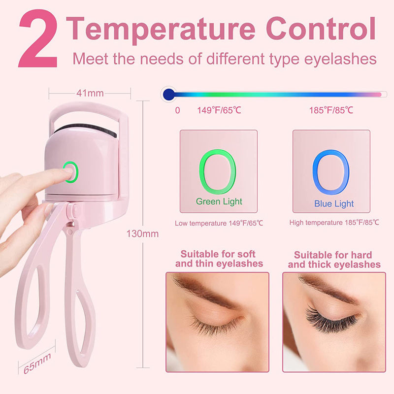 Load image into Gallery viewer, Eyelash Curler Portable Electric Heated Comb Eye Lash Long Lasting Eyelashes Curls
