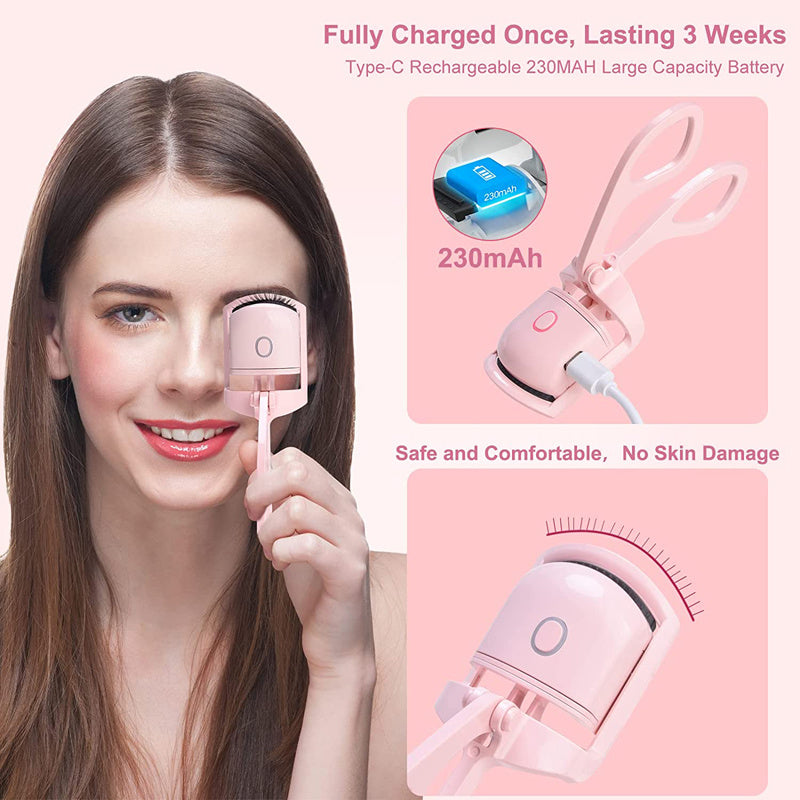 Load image into Gallery viewer, Eyelash Curler Portable Electric Heated Comb Eye Lash Long Lasting Eyelashes Curls
