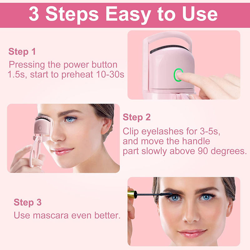 Load image into Gallery viewer, Eyelash Curler Portable Electric Heated Comb Eye Lash Long Lasting Eyelashes Curls
