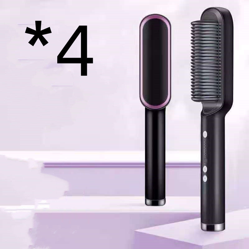 Load image into Gallery viewer, New 2 In 1 Hair Straightener Hot Comb Negative Ion Curling Electric Hair Brush
