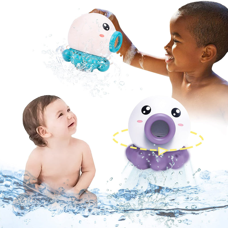 Load image into Gallery viewer, Octopus Fountain Bath Toy Water Jet Rotating Shower Bathroom Toy
