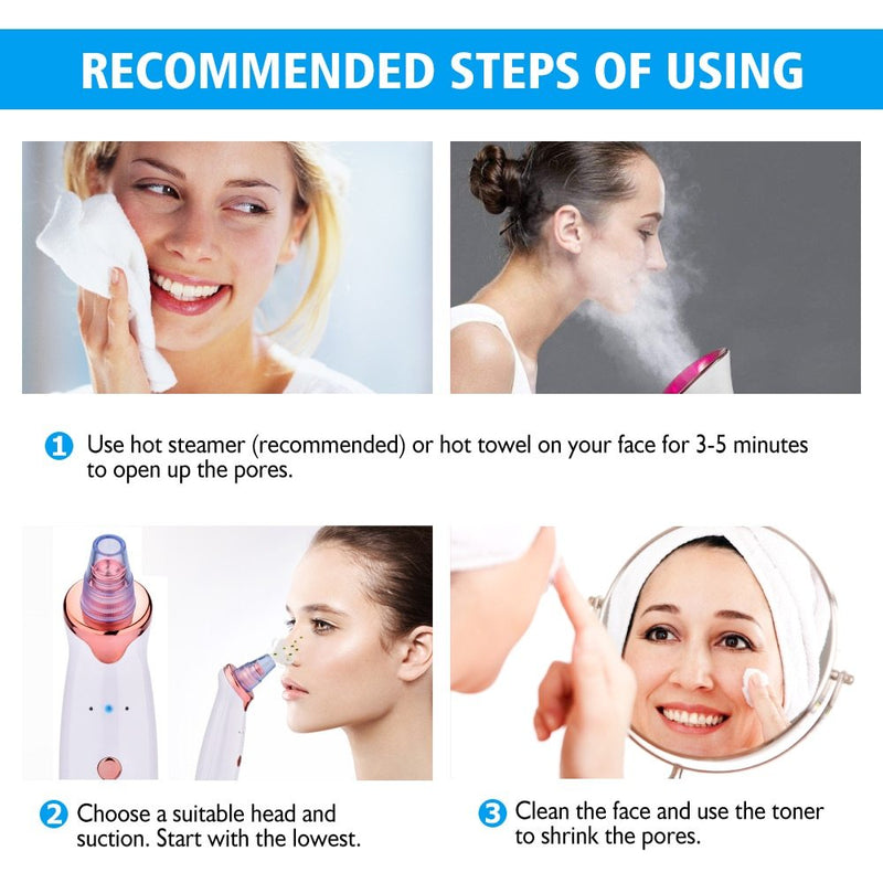 Load image into Gallery viewer, Blackhead Electric Suction Facial Washing Instrument Beauty Acne Cleaning
