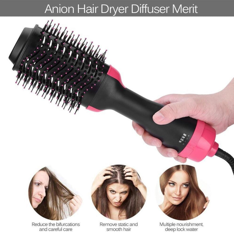 Load image into Gallery viewer, One-Step Electric Hair Dryer Comb Multifunctional Comb Straightener Hair Curling
