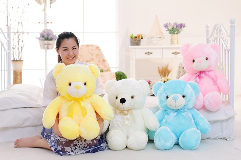 Load image into Gallery viewer, Creative Light Up LED Teddy Bear Colorful Glowing Christmas Gift
