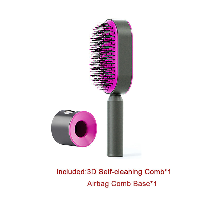 Load image into Gallery viewer, Self Cleaning Hair Brush For Women One-key Cleaning Hair
