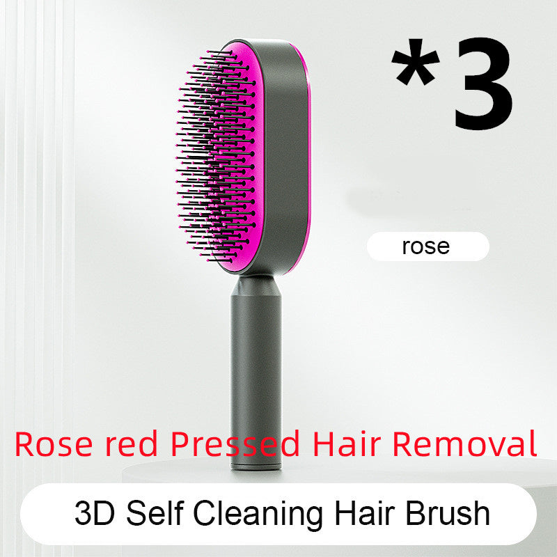 Load image into Gallery viewer, Self Cleaning Hair Brush For Women One-key Cleaning Hair
