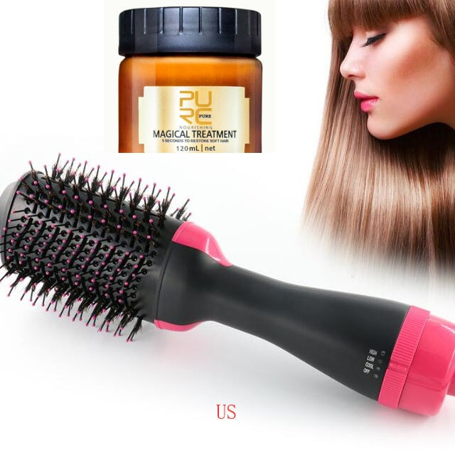 Load image into Gallery viewer, One-Step Electric Hair Dryer Comb Multifunctional Comb Straightener Hair Curling
