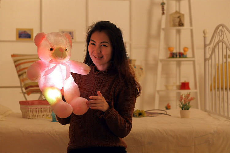 Load image into Gallery viewer, Creative Light Up LED Teddy Bear Colorful Glowing Christmas Gift
