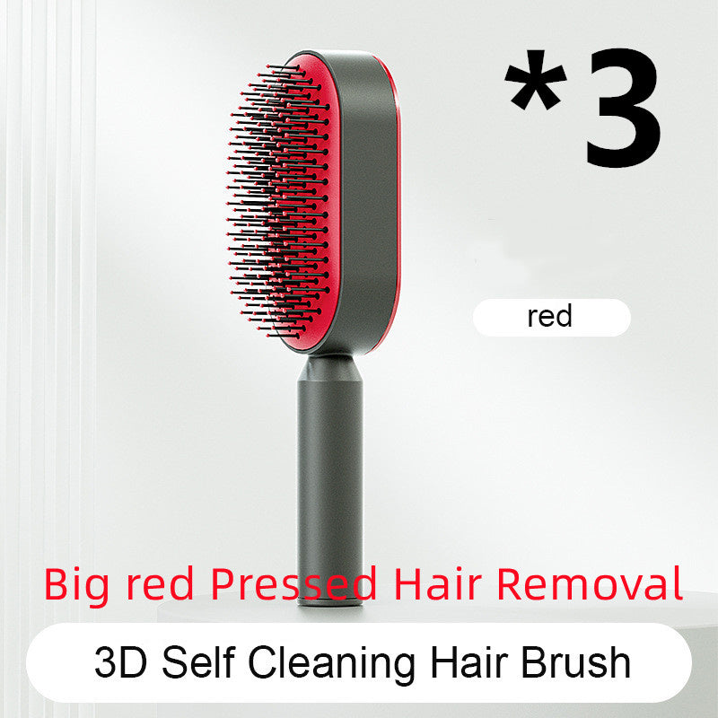 Load image into Gallery viewer, Self Cleaning Hair Brush For Women One-key Cleaning Hair
