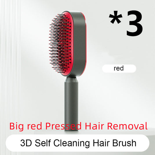 Self Cleaning Hair Brush For Women One-key Cleaning Hair