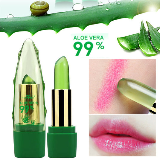 Aloe Vera Gel Color Changing Lipstick Gloss Fine-grain Lip Blam Care