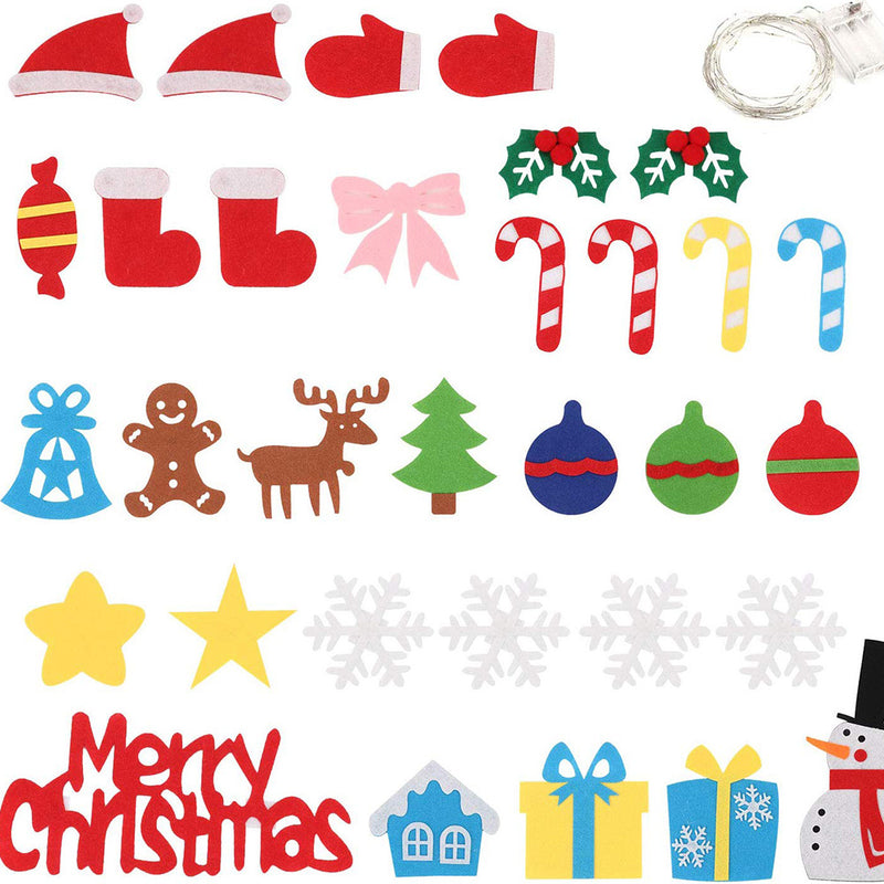 Load image into Gallery viewer, DIY Felt Christmas Tree Christmas Decoration for Home Navidad
