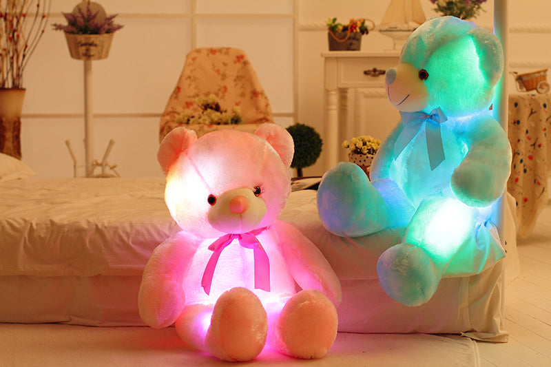 Load image into Gallery viewer, Creative Light Up LED Teddy Bear Colorful Glowing Christmas Gift
