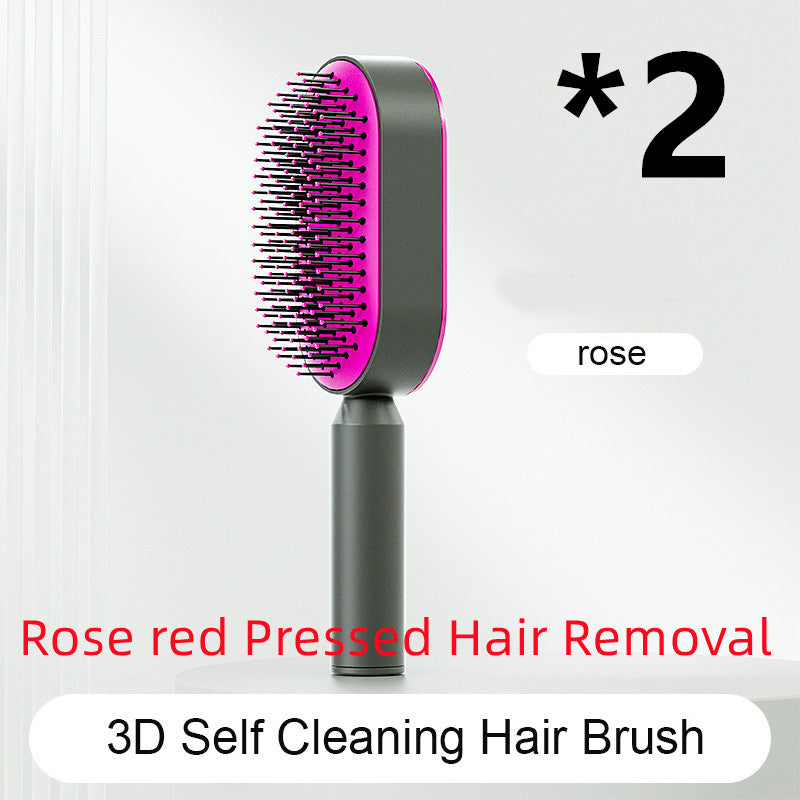 Load image into Gallery viewer, Self Cleaning Hair Brush For Women One-key Cleaning Hair
