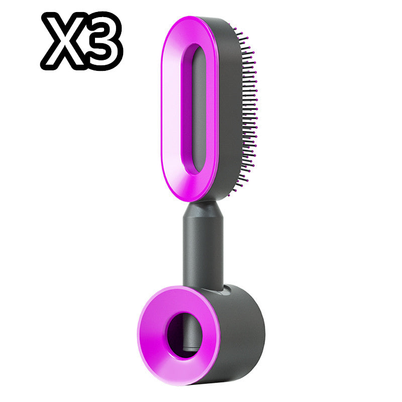 Load image into Gallery viewer, Self Cleaning Hair Brush For Women One-key Cleaning Hair
