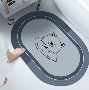 Load image into Gallery viewer, Cushion Cushion Bathroom Sliding  Door  Floor  Bathroom Foot Mat
