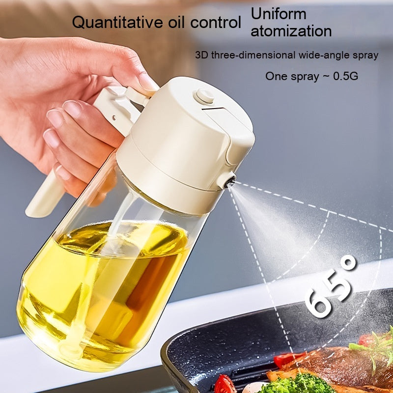 Load image into Gallery viewer, 470ML Olive Oil Sprayer Dispenser For Cooking BBQ 2 In 1 Glass Oil
