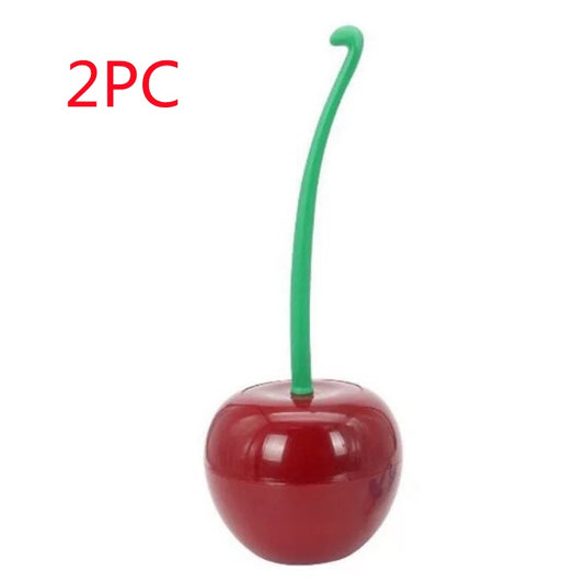 Long Handle Soft Hair Household Toilet Brush Cherry Toilet Brush Set