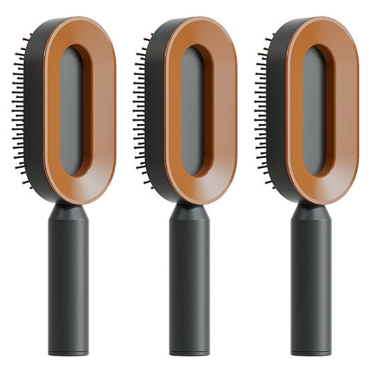 Self Cleaning Hair Brush For Women One-key Cleaning Hair