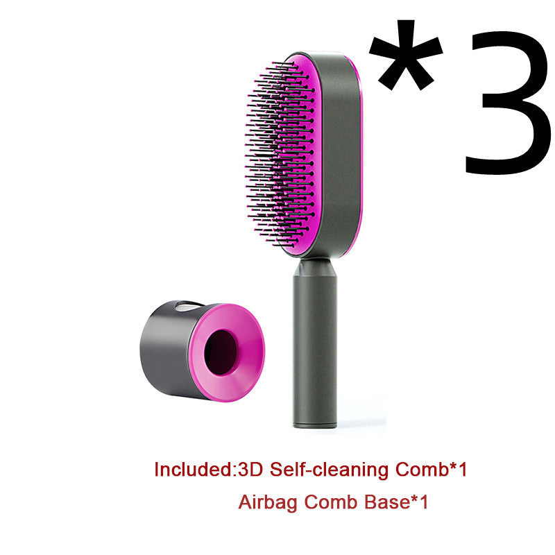 Load image into Gallery viewer, Self Cleaning Hair Brush For Women One-key Cleaning Hair
