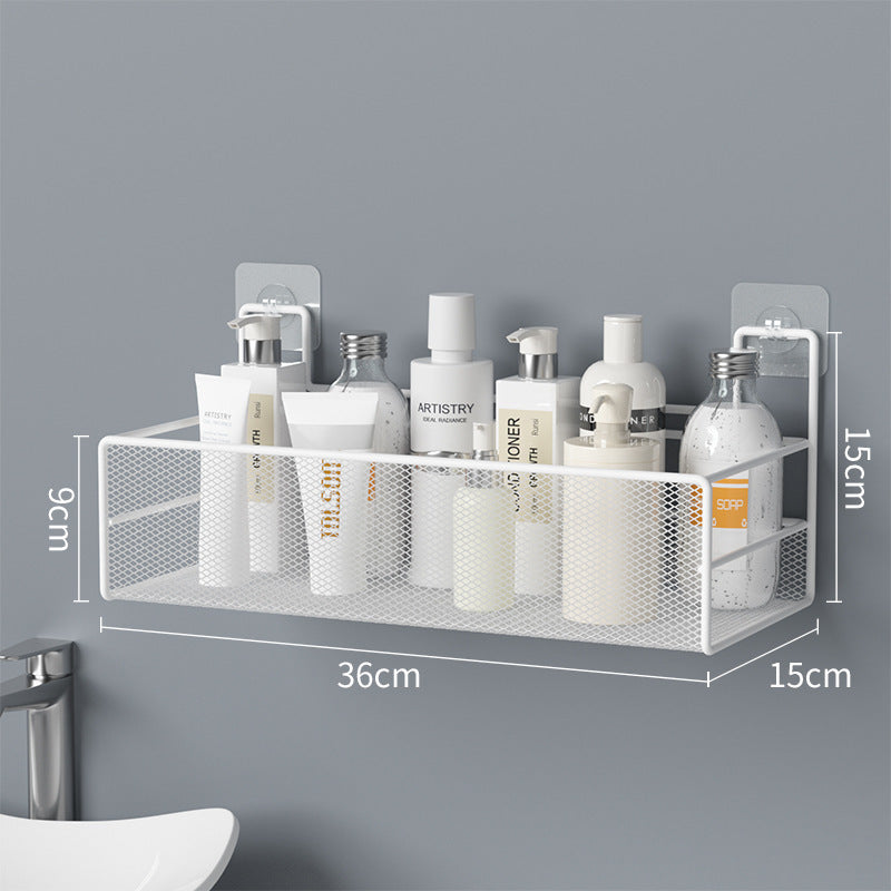 Load image into Gallery viewer, Wall-Mounted Bathroom Shelf No Drill Shower Shampoo Organizer Toilet Accessories
