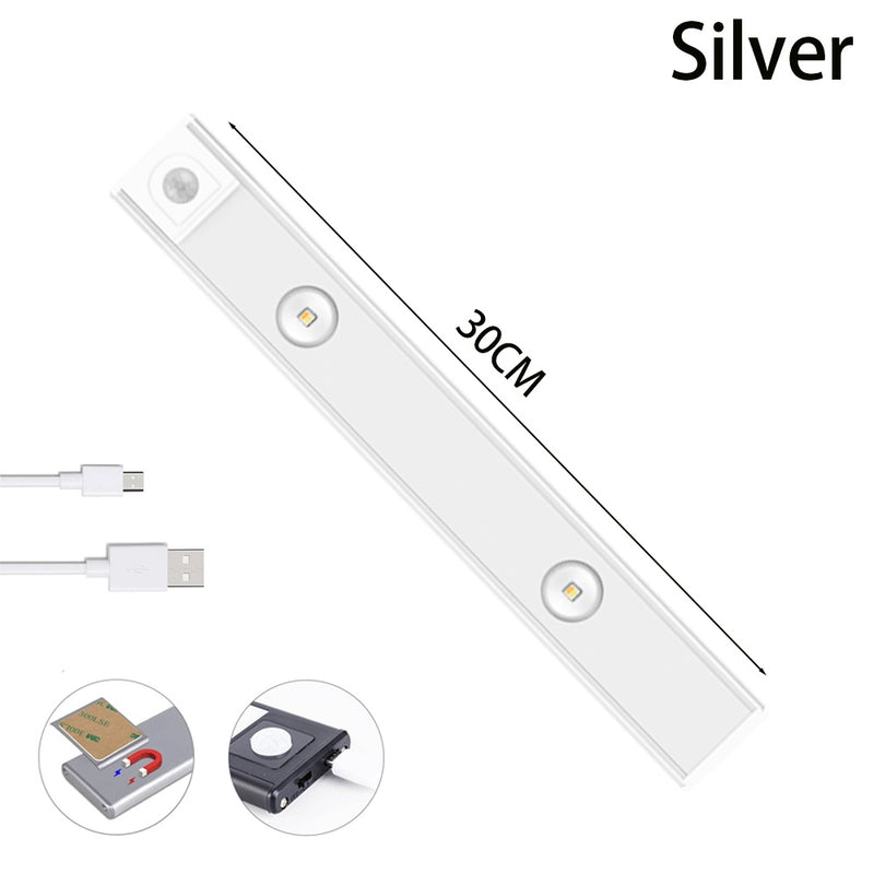 Load image into Gallery viewer, USB LED Night Light Motion Sensor Wireless Thin LED Wine Cooler Light For Kitchen
