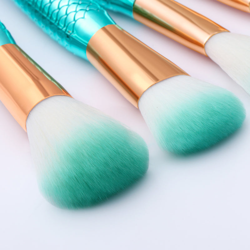 Load image into Gallery viewer, Mermaid Shaped Makeup Brushes
