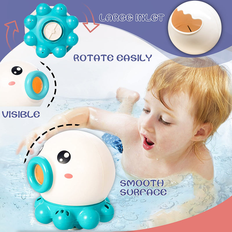 Load image into Gallery viewer, Octopus Fountain Bath Toy Water Jet Rotating Shower Bathroom Toy
