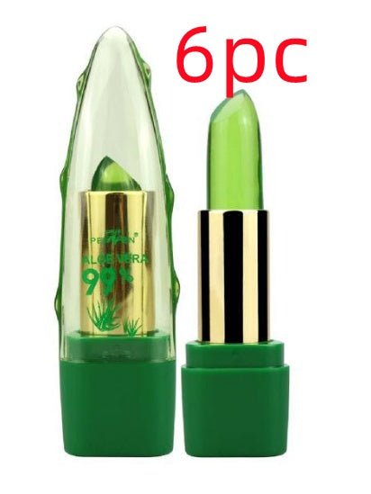 Load image into Gallery viewer, Aloe Vera Gel Color Changing Lipstick Gloss Fine-grain Lip Blam Care
