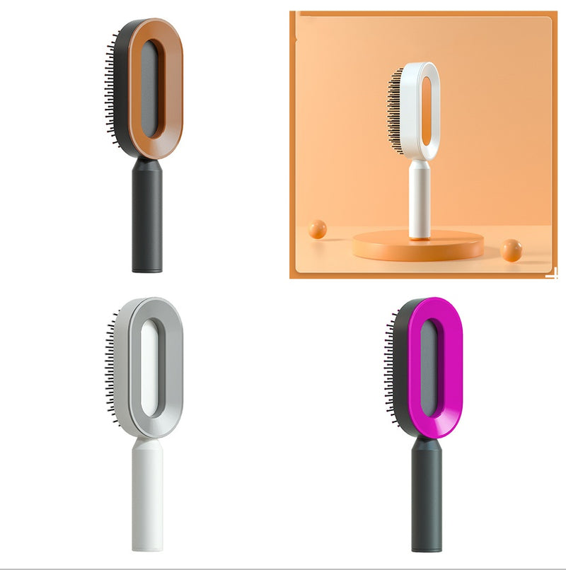 Load image into Gallery viewer, Self Cleaning Hair Brush For Women One-key Cleaning Hair
