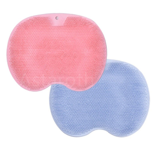 Non-slip Bath Mat Back Massage Brush Silicone Suction Cup Foot Rub Pad