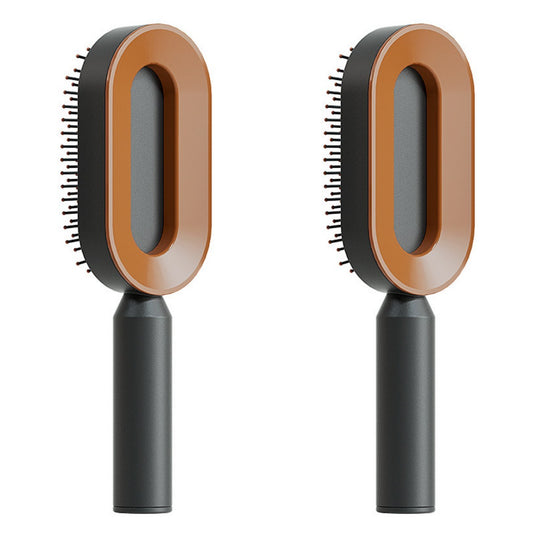 Self Cleaning Hair Brush For Women One-key Cleaning Hair