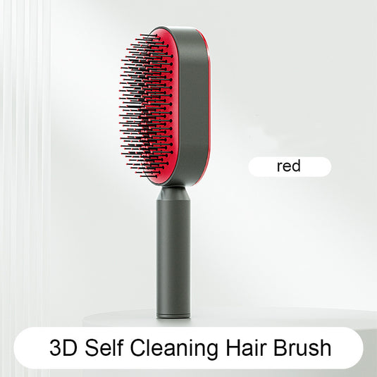 Self Cleaning Hair Brush For Women One-key Cleaning Hair