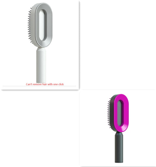 Self Cleaning Hair Brush For Women One-key Cleaning Hair